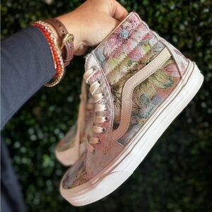 Vans Floral High-Top Sneakers